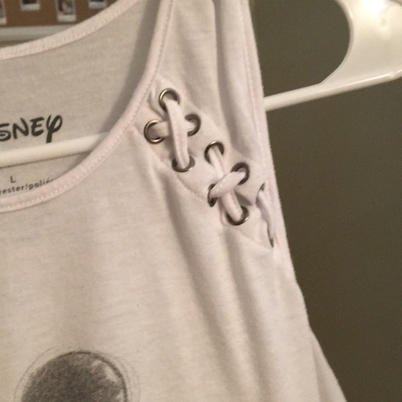 White and Grey Mickey Mouse Tank Top - Picture 3 of 5